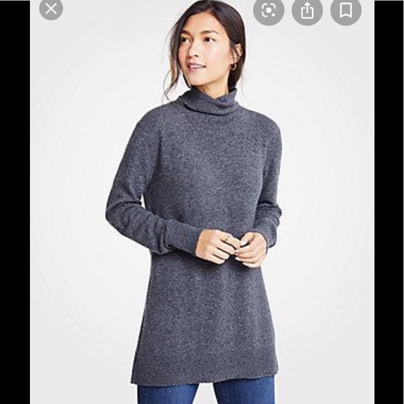 Ann Taylor Sweaters - NWT Ann Taylor Luxe turtleneck tunic sweater sz m